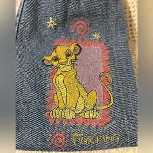 Vintage 90’s RARE Disney’s The Lion King Simba toddler/little kids jeans 4T/5T